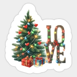 Love Christmas Sublimation Sticker